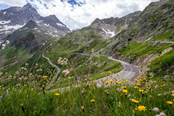 istock Susten road and glacier in Switzerland 842318352
