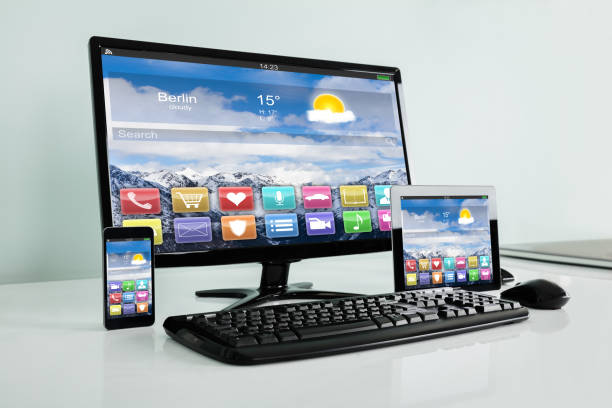 istock Close-up Of Electronic Gadget On Office Desk 842324386