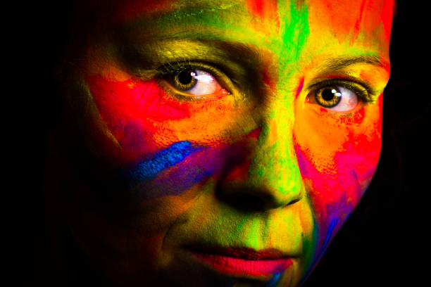 Women, One Woman Alone, Paint Color, People, Human Face