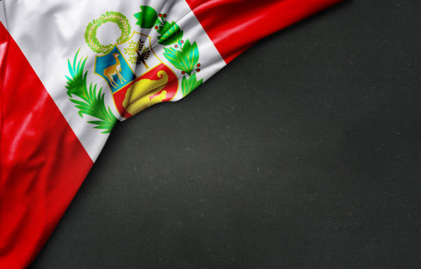 istock Flag of Peru on blackboard 842340220