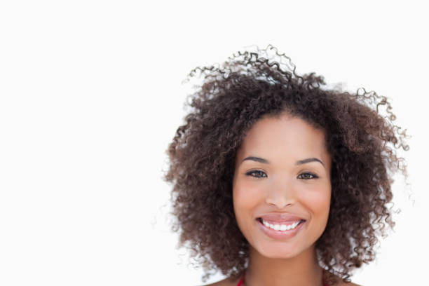 istock Smiling woman looking straight at the camera 842349396