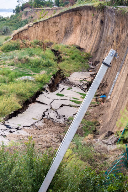 istock The crack asphalt paving. 842350178