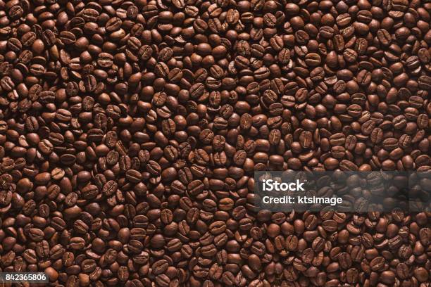 Roasted Coffee Beans Stock Photo - Download Image Now - Raw Coffee Bean, Roasted Coffee Bean, Bean