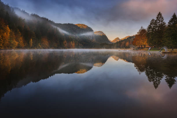 istock Germany. Fussen. Morning on the lake Obersee 842370580
