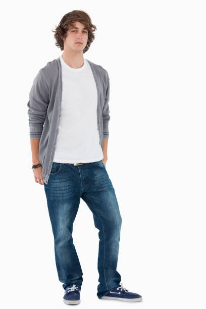istock Male student posing hands in the rear pockets 842372952