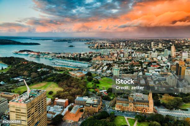 Sy Fr Tower East Sunlight Stock Photo - Download Image Now - Sydney, Suburb, East