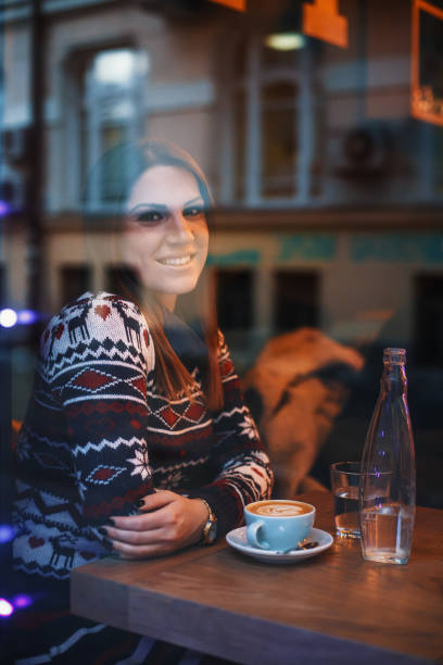 istock Girl in a cafe 842404118