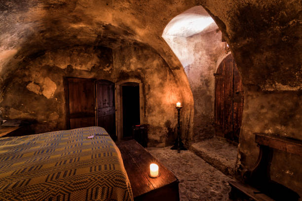 istock medieval cave-like guestroom 842413338