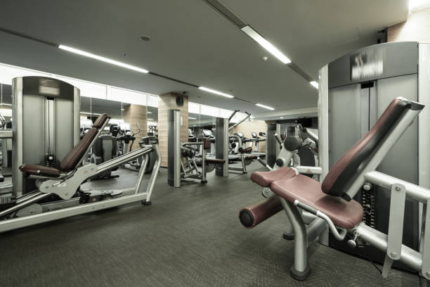 istock Fitness club in luxury hotel interior 842413552
