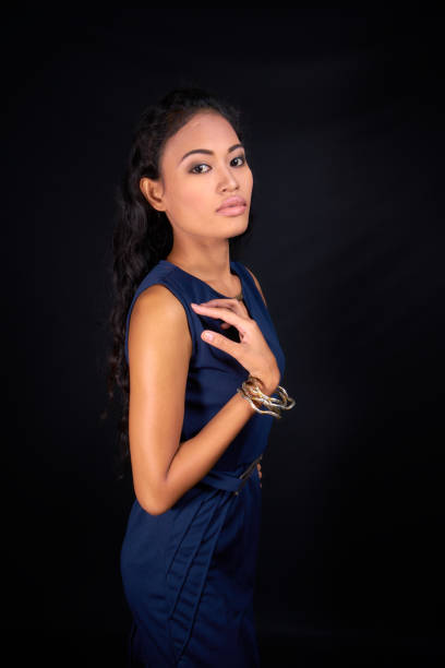istock Beautiful woman posing - hand on shoulder 842414102