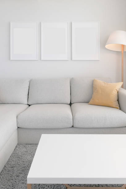 istock Mockup Poster Frames in Living Room 842416226