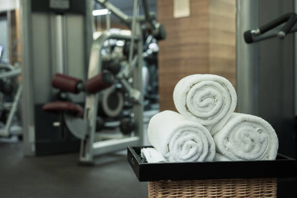 istock Fitness club in luxury hotel interior 842418676