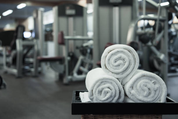 istock Fitness club in luxury hotel interior 842419016