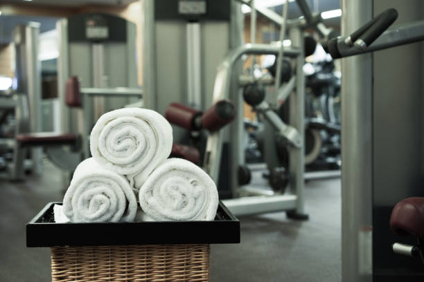 istock Fitness club in luxury hotel interior 842419312