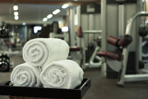 istock Fitness club in luxury hotel interior 842419404