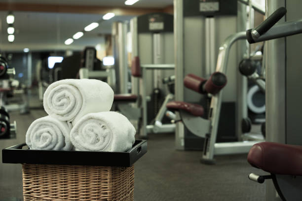 istock Fitness club in luxury hotel interior 842419462