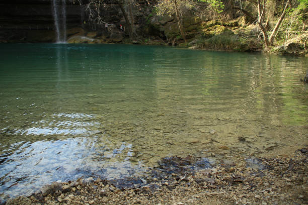 istock Hamilton Pool, water fall, in Austin recreation are. Texas, USA 842422976