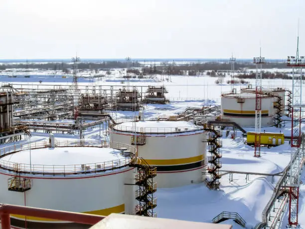 Photo of Tanks with oil owned oil company Rosneft.