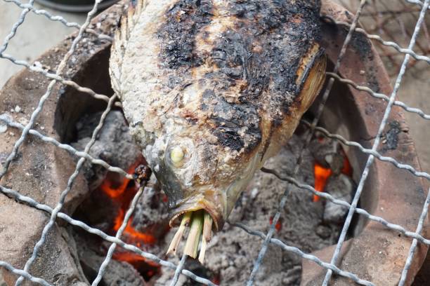 istock nile fish with salt on stove 842424620