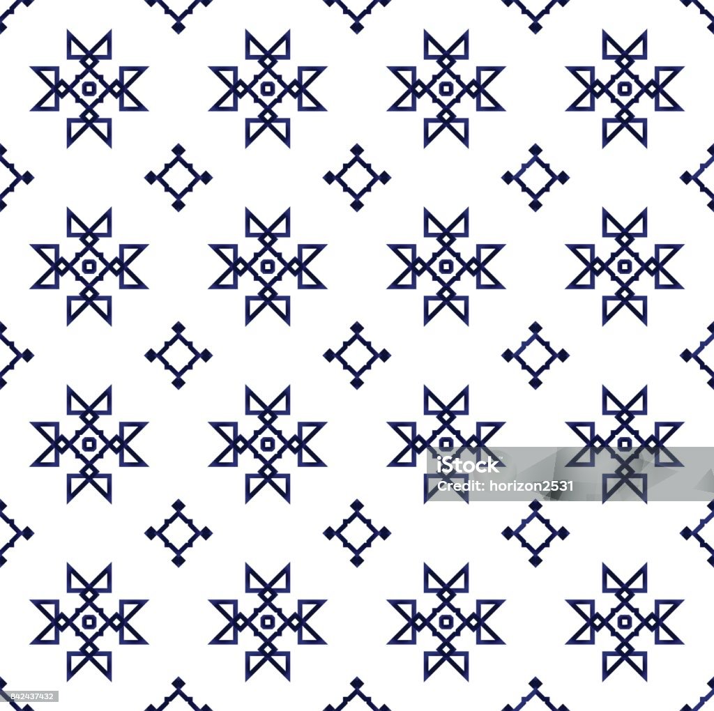 Tile Pattern Vector 1 Stock Illustration - Download Image Now ...