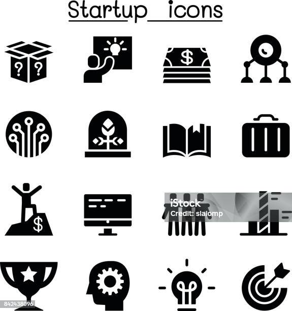 Start Up Icons Stock Illustration - Download Image Now - Business, Incubator, Analyzing