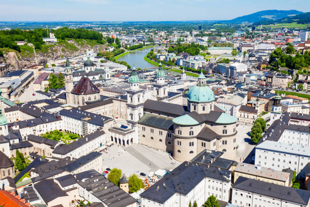 istock Salzburg aerial panoramic view 842440014