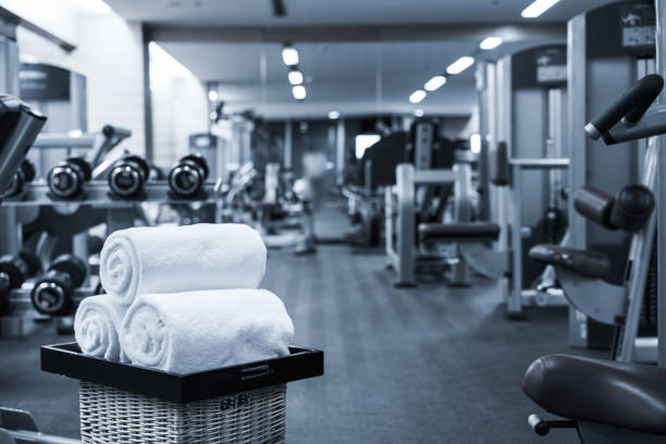 istock Fitness club in luxury hotel interior 842440766