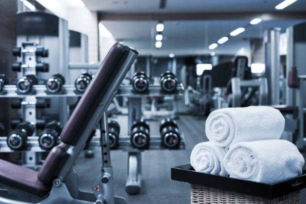 istock Fitness club in luxury hotel interior 842440962