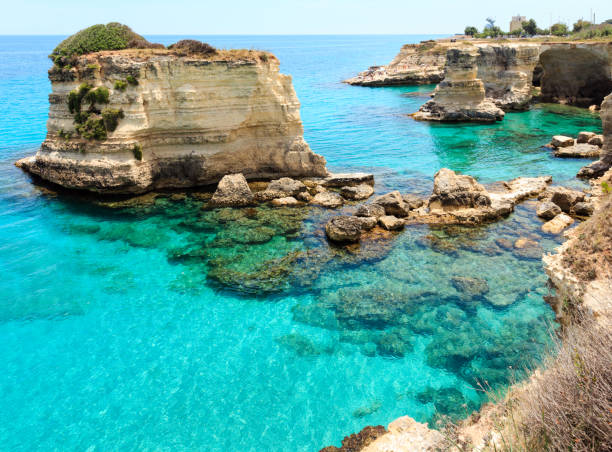 istock Faraglioni at Torre Sant Andrea, Italy 842441944