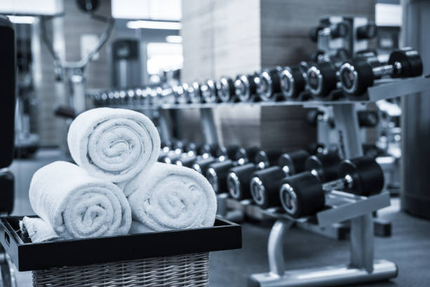 istock Fitness club in luxury hotel interior 842442072
