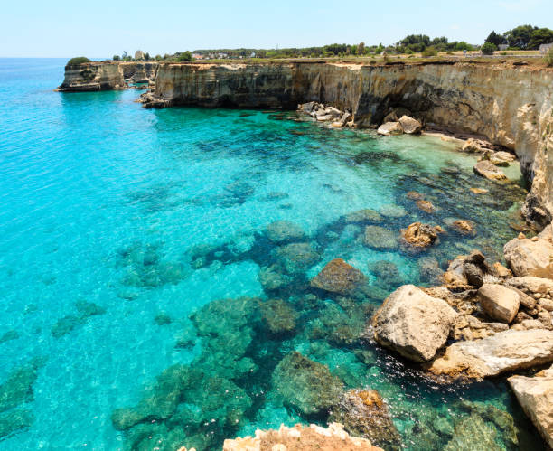 istock Faraglioni at Torre Sant Andrea, Italy 842442126