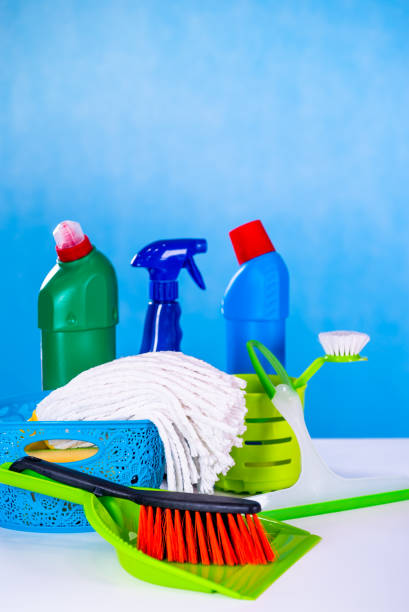 istock Colorful Cleaning Products 842445134
