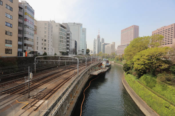 paisaje urbano de tokio hamamatsucho world trading center - hamamatsucho fotografías e imágenes de stock