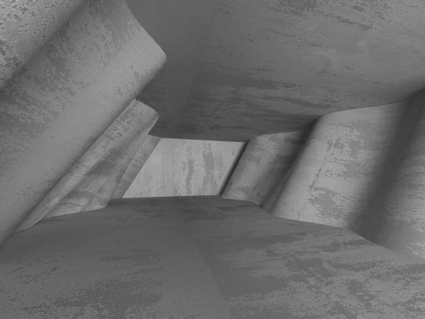 istock Dark basement empty room interior. Concrete walls 842451856