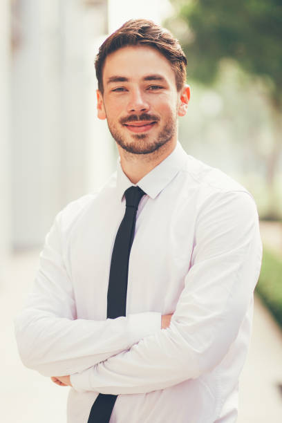 istock Positive young businessman confident in himself 842452448