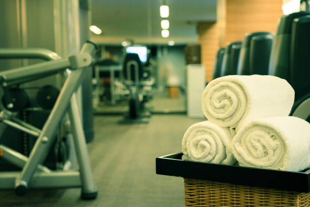 istock Fitness club in luxury hotel interior 842453006