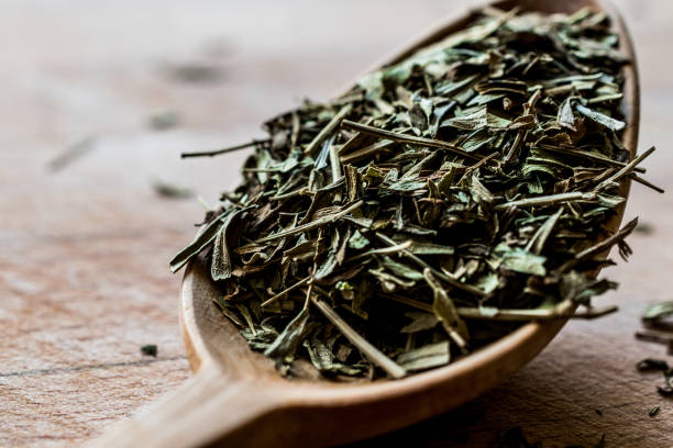 istock Tarragon Spice in wooden spoon / Tarhun Otu. 842457796
