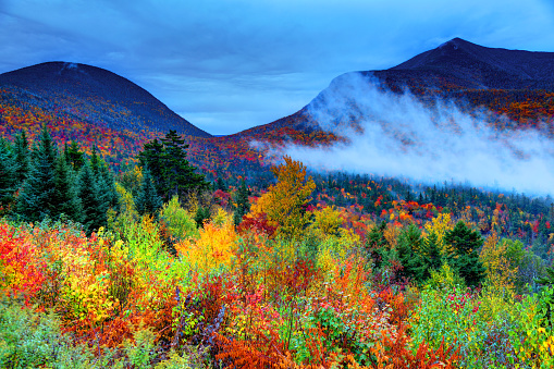 Fall foliage in the White Mountains of New Hampshire