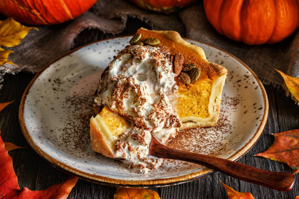istock Homemade Pumpkin Pie for Thanksgiving. 842463100