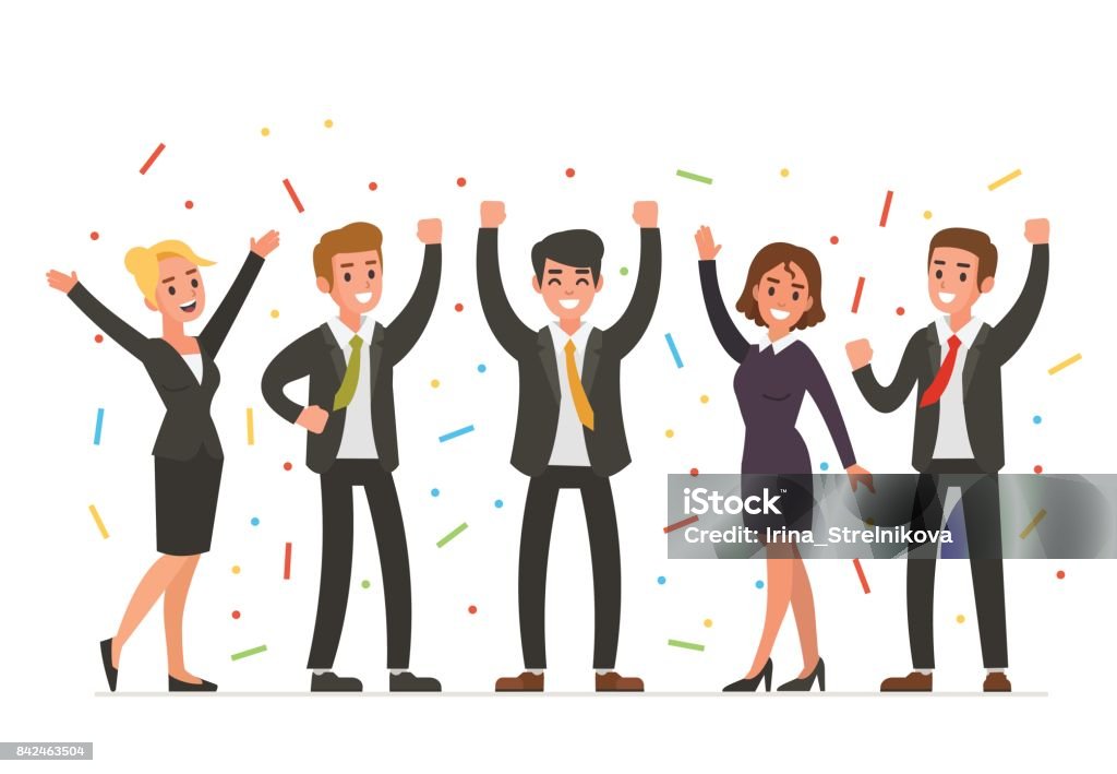 happy business people Happy Business people Celebration stock vector