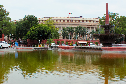 Parliament House in New Delhi, India