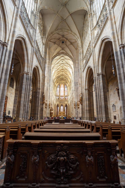 istock Interior of St. Vitus Cathedral in Prague, 842469714
