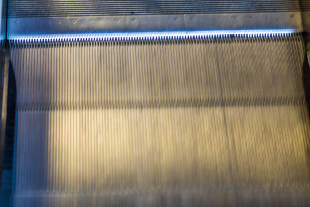 istock Abstract blurred Image of escalator in shopping mall store for background usage 842476178