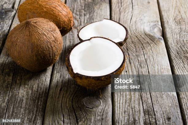 Coconuts Stock Photo - Download Image Now - Backgrounds, Coconut, Copy Space