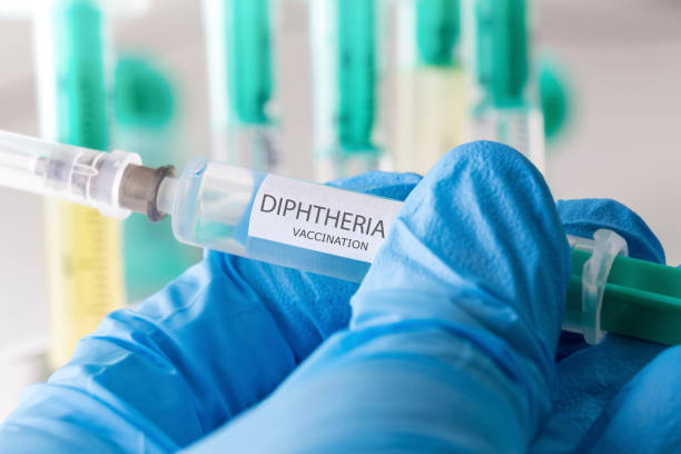 diphtheria vaccination stock photo