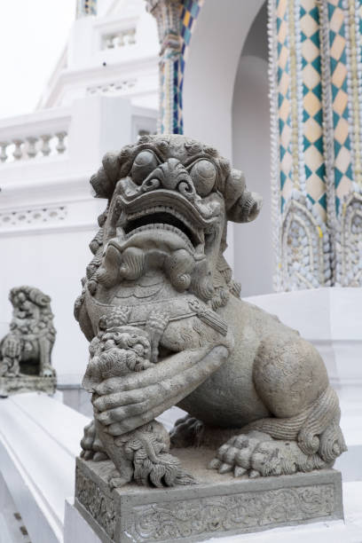istock ancient stucco chinese doll in a temple, Bangkok, Thiland 842489290