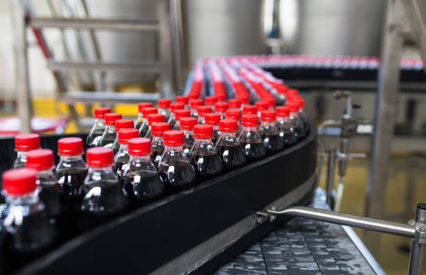istock Juice and soda production factory 842489682