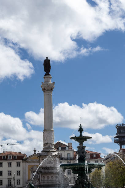 istock Monument to Pedro IV at the Rossio square (Lisbon, Portugal) 842493344