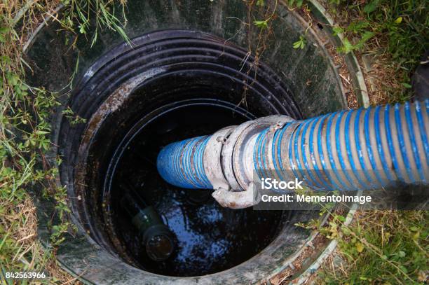 Emptying Septic Tank Stock Photo - Download Image Now - Sewer, Cleaning, Sewage