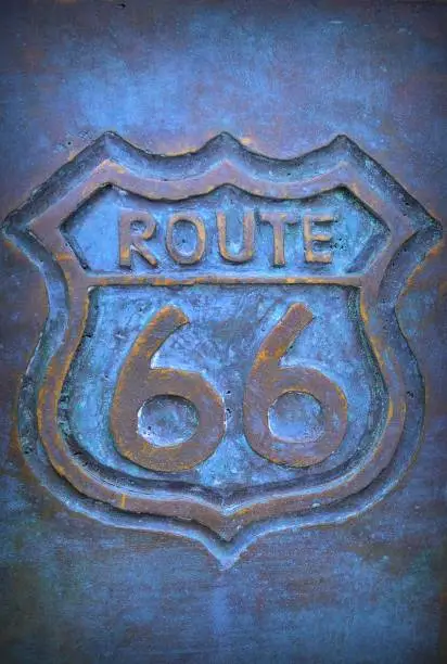 Photo of Old route 66 sign